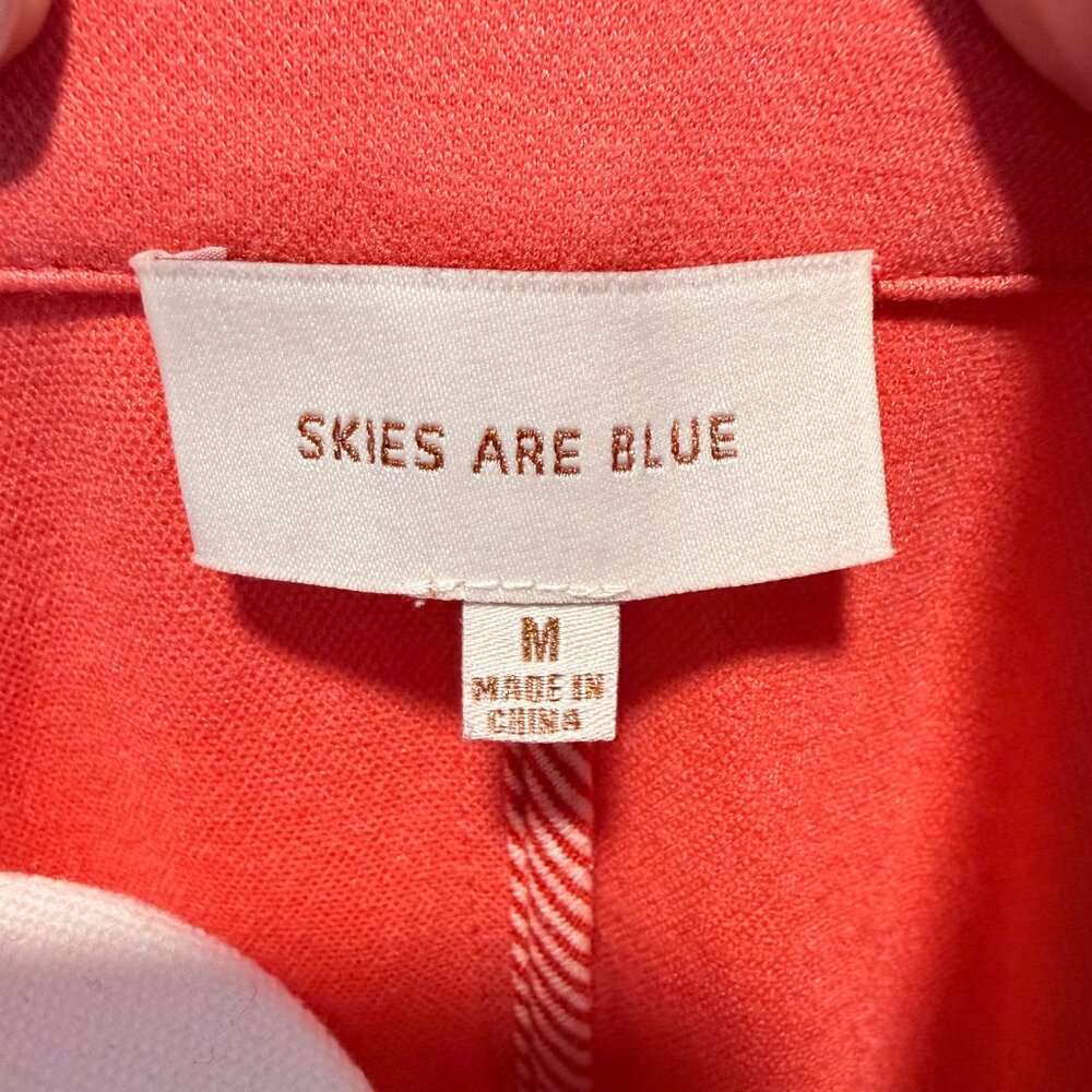 🌺  Coral Pink Open Front Blazer | Skies Are Blue | Size M  🧡 - Picture 4 of 10